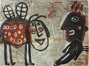 ArtBrut.com - Alexandra Huber "lady bug with black man"